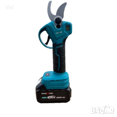 Акумулаторна лозарска ножица KraftRoyal 36V 8Ah с телескопичен прът до 2.7м , снимка 3 - Градинска техника - 53715764