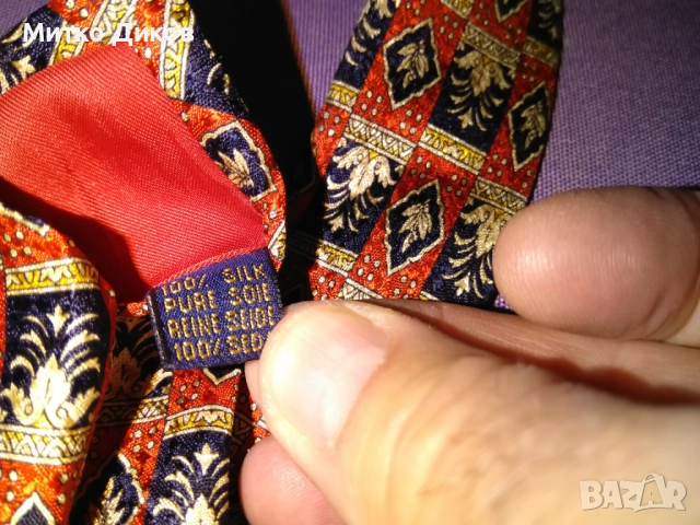 Richel J.G. Mayer Hand made in Spain tie вратовръзка нова маркова100% коприна маде ин Spain, снимка 9 - Други - 51766228