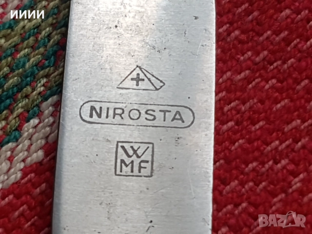 Посребрени нож лъжица WMF, снимка 5 - Антикварни и старинни предмети - 52329238