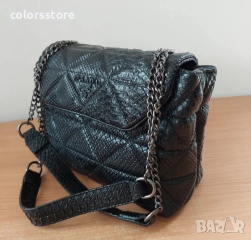 Луксозна Черна чанта P***@/SG328s, снимка 4 - Чанти - 51101066