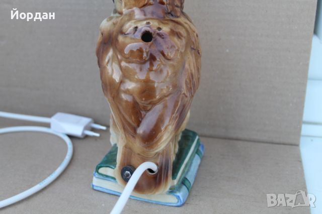 Немска пиорцеланов лампа , снимка 6 - Антикварни и старинни предмети - 46057030