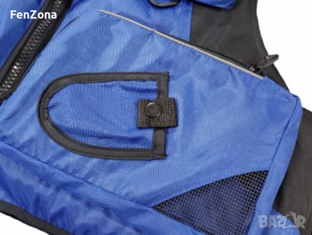 Рибарска плуваща жилетка с яка, снимка 2 - Екипировка - 54101117