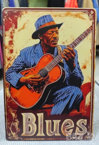 Blues-метална табела (плакет)
