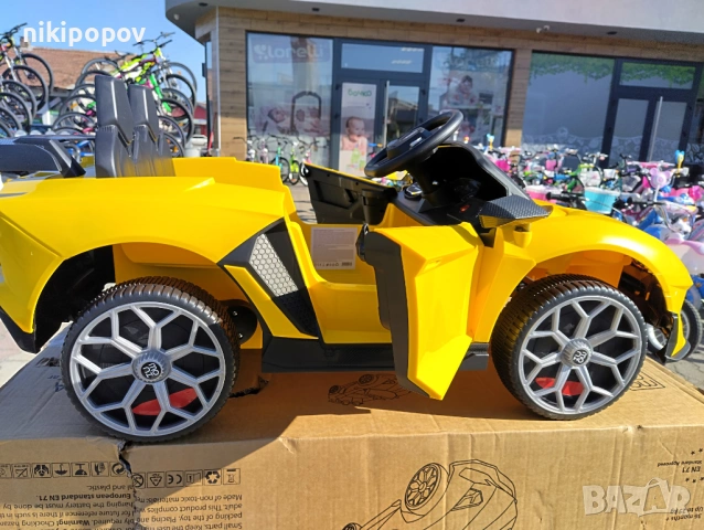 LAMBO Акумулаторна кола CHIARA жълт, снимка 12 - Детски велосипеди, триколки и коли - 53569520