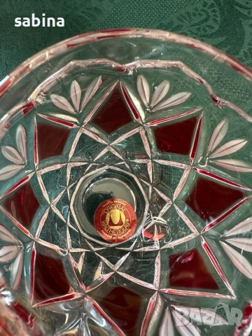 Нов сервиз Рубин на Walther glas, снимка 3 - Чаши - 52873057