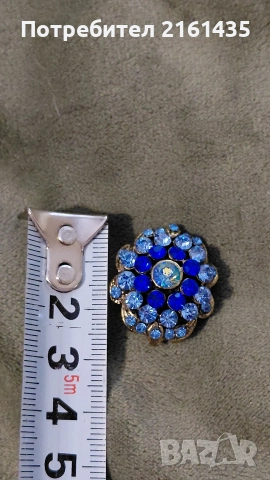 Прекрасна ретро брошка на Яблонекс Чехословакия от 60-те години на миналия век , снимка 3 - Антикварни и старинни предмети - 52851497