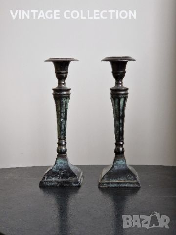 Свещник ART DECO Винтидж стил аристократични свещници 30см, снимка 3 - Антикварни и старинни предмети - 45718256