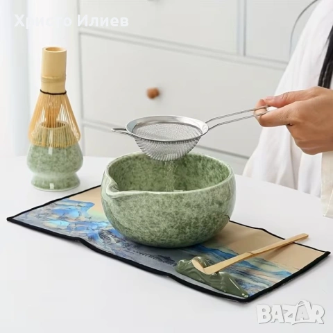 Комплект за чай матча Matcha 7 броя сет Японски матча сет чъсен купа лъжичка, снимка 5 - Други стоки за дома - 53705715