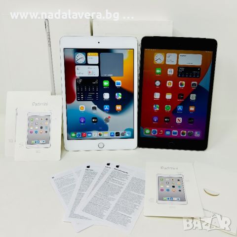iPad Mini 4 Silver & Black 128 GB Wi-Fi/ Wi-Fi +Cellular 4G  Айпад , снимка 10 - Таблети - 46167629