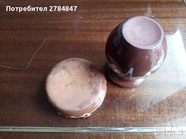 Комплект керамична ваза и пепелник от социализма , снимка 7 - Вази - 45455544