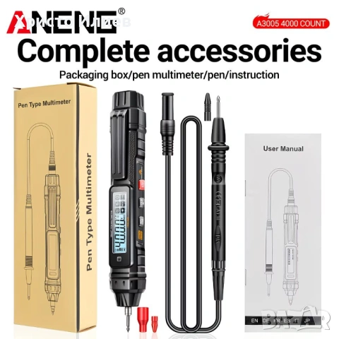 Цифров мултицет тип писалка Мултиметър, снимка 4 - Други инструменти - 53349981