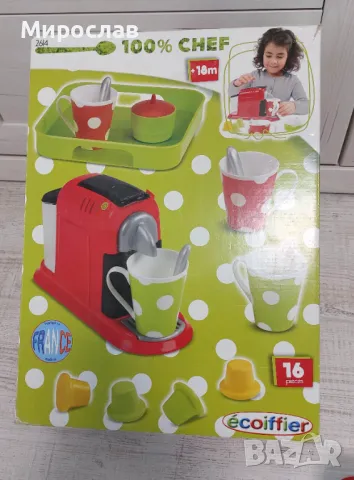 Детски комплект за кафе с кафемашина, снимка 3 - Играчки за стая - 49769736