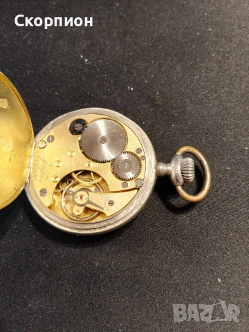 Джобен часовник - JUNGHANS - ГЕРМАНИЯ - ПРОМОЦИЯ с посребрени капаци позлата., снимка 6 - Джобни - 48361755