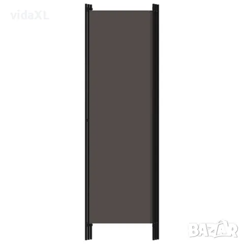 vidaXL Параван за стая, 3 панела, антрацит, 150x180 см（SKU:320717）, снимка 3 - Паравани - 48609581