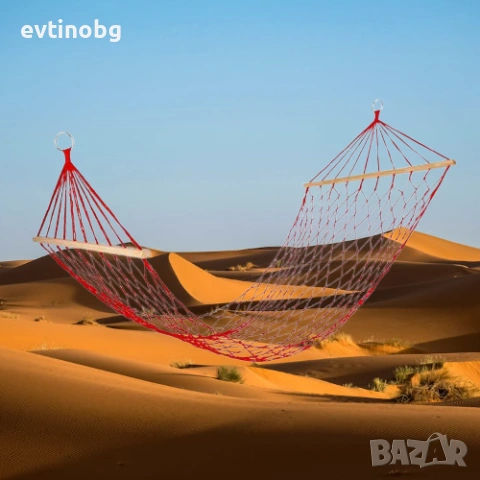 Мрежест Хамак Muhler за Градина и Тераса – Пълен Релакс на открито, снимка 7 - Градински мебели, декорация  - 53908978