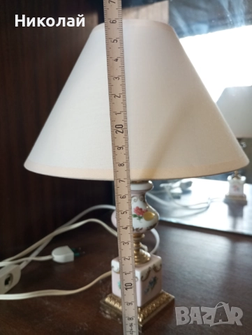 Красива Италианска нощна лампа, снимка 4 - Антикварни и старинни предмети - 52211071
