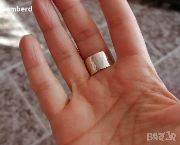 Уникална сребърна халка - модел CR024, снимка 5 - Пръстени - 53677732