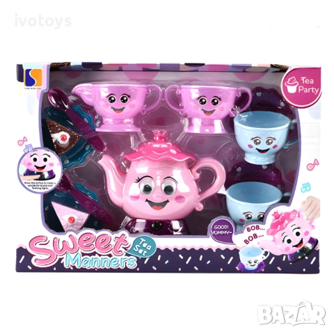 Детски чаен сервиз светещ и музикален - Код 5563, снимка 1