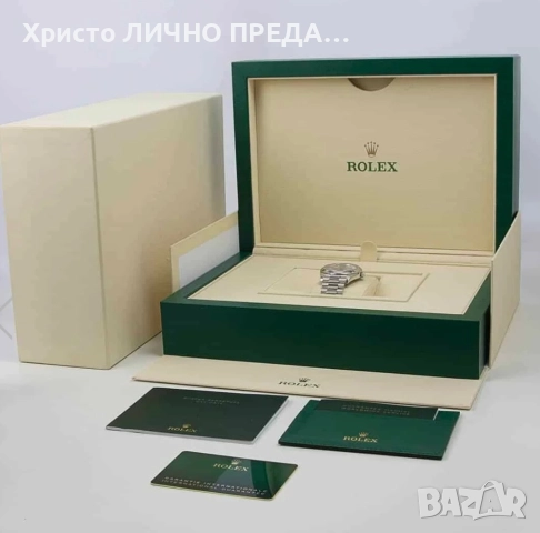 Rolex Oyster Perpetual Day-Date 40 Platinum Factory Baguette Diamonds ice blue 💙 dial 228206 UNISEX, снимка 6 - Мъжки - 52900323