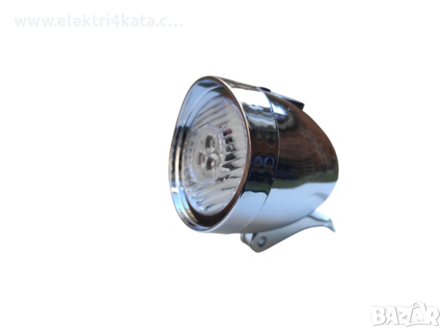 Ретро LED фар за велосипед с 3 диода и USB Type-C зареждане, снимка 6 - Аксесоари за велосипеди - 53904692