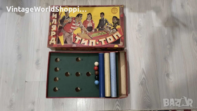 Ретро игра билярд Тип-Топ 1956г., снимка 3 - Други ценни предмети - 51048516