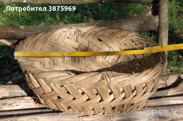 Стари плетени кошници и плетен кош, снимка 2 - Антикварни и старинни предмети - 49842297