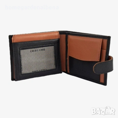 Мъжки портфейл NAKISA естествена кожа с кутия — различни цветове, снимка 6 - Портфейли, портмонета - 54164751