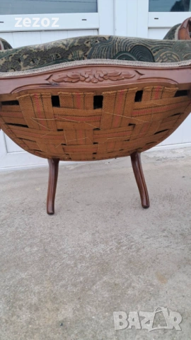 Кресла ретро 2 бр. махагонов масив, снимка 11 - Дивани и мека мебел - 54054027