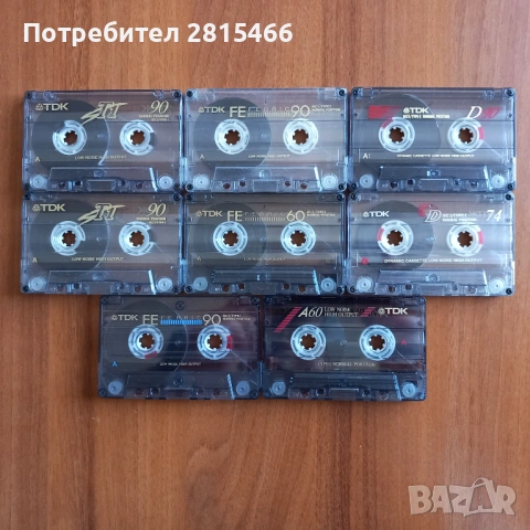 Лот 8бр. аудио касети TDK, снимка 2 - Аудио касети - 53579987
