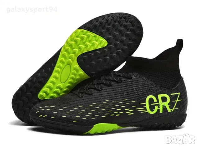 CR7 Маратонки Електрик с Чорапче Кристиано Роналдо 2025 Жълти Шарени, снимка 3 - Футбол - 49897941