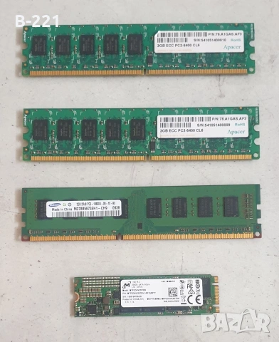 Опретивна Памет Ram DDR 3 8g 4g и SSD 2g Samsung Geil Apacer DDR2, снимка 2 - Други - 53823970