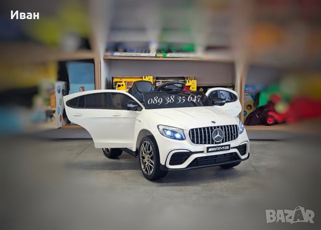 ТОП ЦЕНА!НОВО!Акумулаторна кола Mercedes GLC с 12Vбатерия,EVA гуми,кожена седалка, снимка 3 - Детски велосипеди, триколки и коли - 39694351