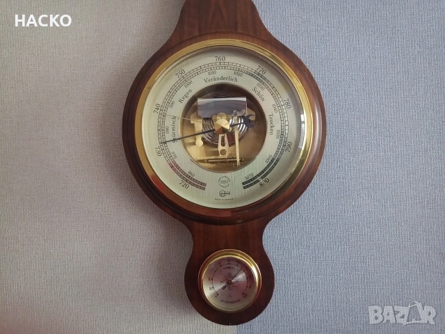 Метеорологична Станция,Термометър,Барометър,Влагомер. Внос от Нидерландия, снимка 4 - Други стоки за дома - 53874811