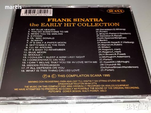 Frank Sinatra CD  Колекция , снимка 4 - CD дискове - 45702016