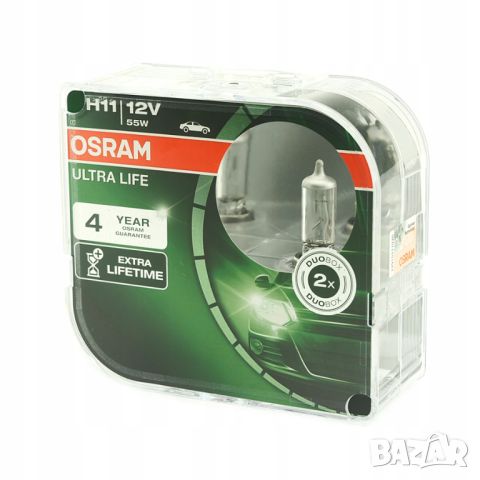 OSRAM H11 Ultra Life халогенни крушки, снимка 1 - Аксесоари и консумативи - 45891357