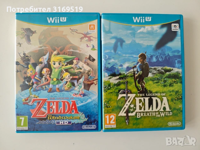 The Legend of Zelda Wind Waker & Breath of the Wild Nintendo Wii U