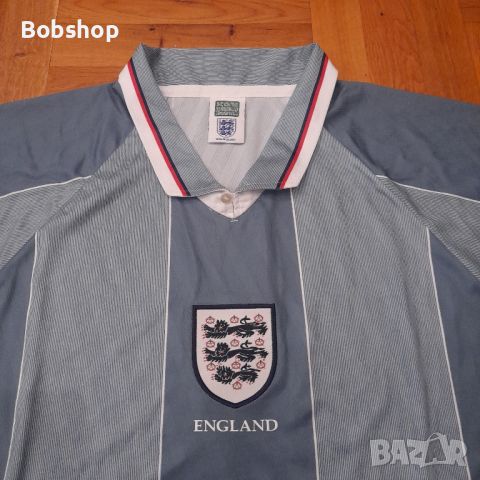 Scoredraw England 🏴󠁧󠁢󠁥󠁮󠁧󠁿 1996 Away Euro Championship Retro Shirt , снимка 2 - Футбол - 45528264
