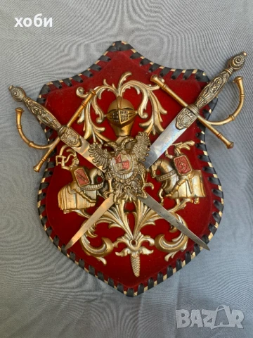 рицарски герб за стена , снимка 2 - Антикварни и старинни предмети - 50675721
