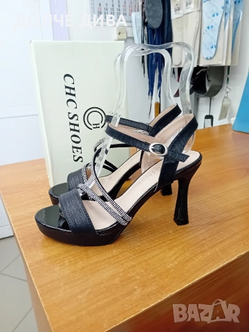Дам.сандали м.006 черни, снимка 2 - Сандали - 53897957