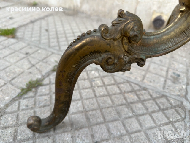 стара италианска месингова закачалка за дрехи, снимка 8 - Антикварни и старинни предмети - 54274999