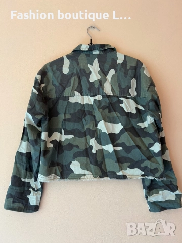 Дамско камуфлажно есенно яке с джобове S / M размер овърсайз кройка 💚💚💚, снимка 6 - Якета - 52166356