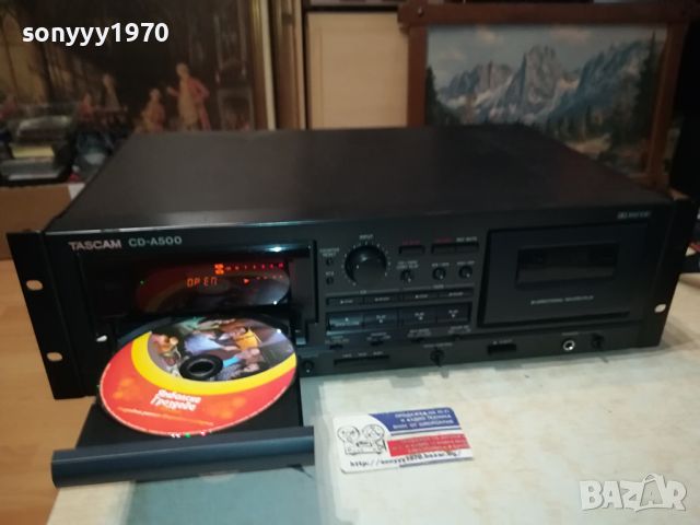 TASCAM CD-A500 CD/DECK-ВНОС FRANCE 1005240742, снимка 2 - Декове - 45664423