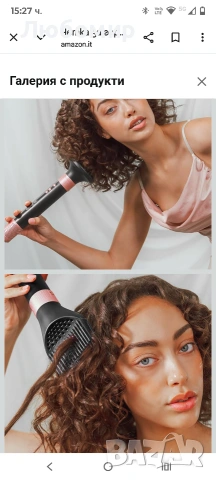 Cecotec Coanda CeramicCare Technology 14in1 AirGlam Black 1400W нагревателна четка с 14 глави, , снимка 11 - Сешоари - 53232254