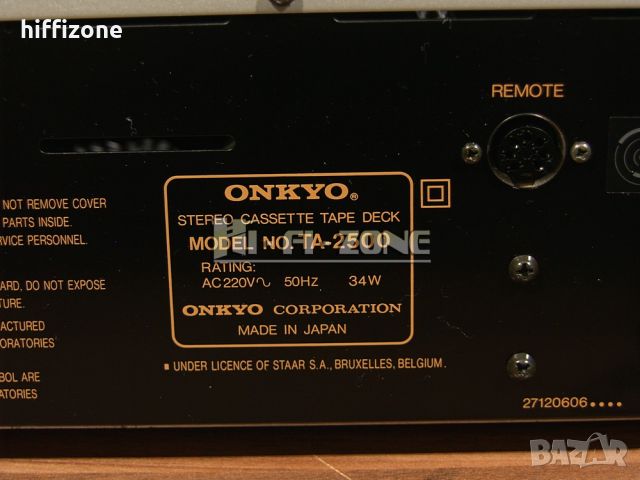 ДЕК  Onkyo ta-2500 , снимка 8 - Декове - 46364000