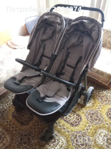 Комбинирана бебешка количка за близнаци , снимка 2 - Стоки за близнаци - 53650539