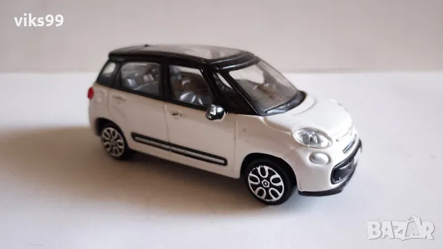 Bburago FIAT 500L Van Weiss Ab 2012 1:43, снимка 6 - Колекции - 47491088