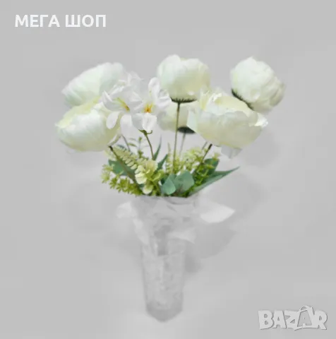 Изкуствени букети с божури – Елегантна и вечна красота за всяко пространство, снимка 6 - Изкуствени цветя - 50346217