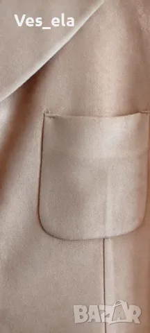 Mirellina италианско дълго бежаво сако, снимка 3 - Сака - 49609161