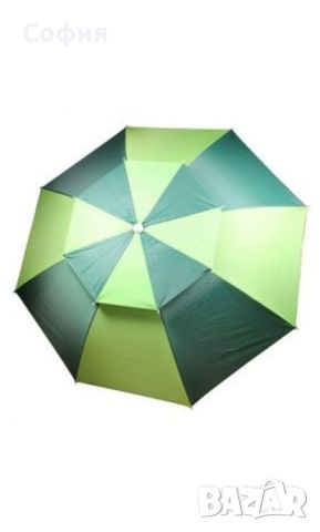 Двуцветен кръгъл плажен чадър Muhler, снимка 3 - Други стоки за дома - 46447188