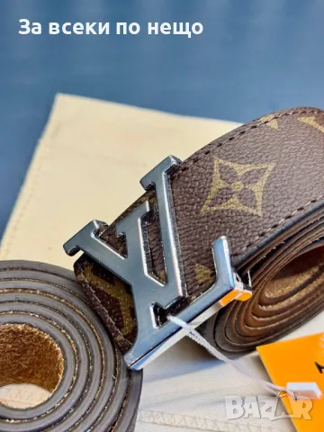 Louis Vuitton Колан Естествена Кожа Луис Витон Код D2074, снимка 9 - Колани - 49405553